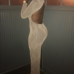 Glitter Glam Maxi Bodycon Dress